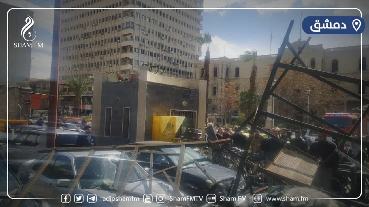 أضرار في مرآب دمشق بسبب الرياح 
