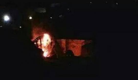احتراق ناعورة الجعبرية بحماه