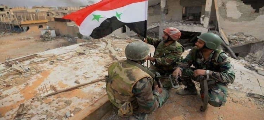 الجيش يؤمن المدنيين في الأحياء التي سيطر عليها في عين ترما