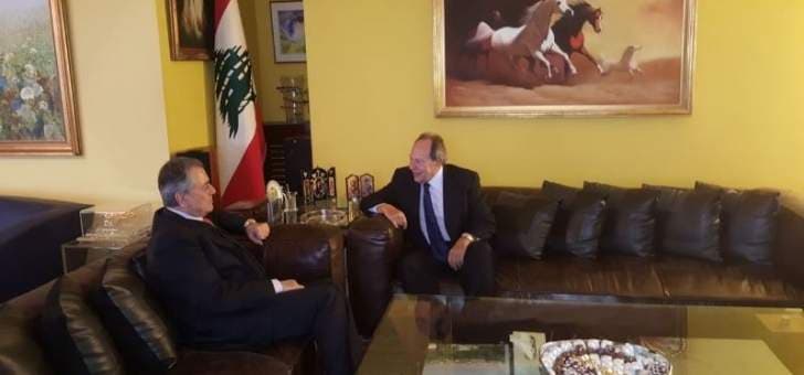 لحود وعبد الكريم يستعرضان الأوضاع في سوريا ولبنان