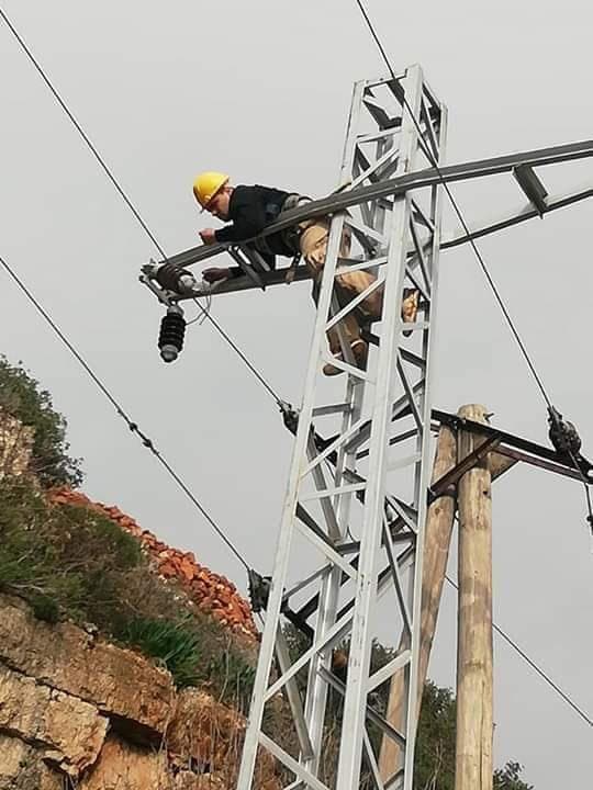 خط كهربائي جديد لمنطقة مصياف بريف حماة