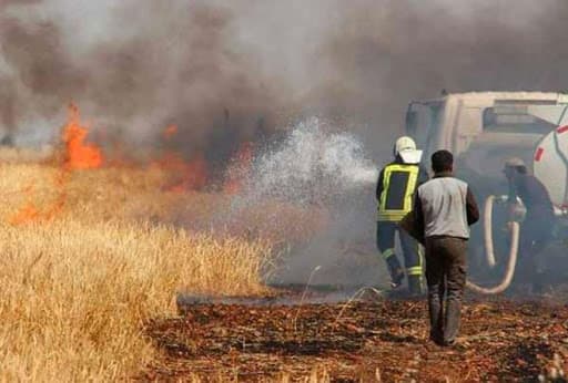 حصر المساحات المحروقة مؤخراً في مصياف والغاب