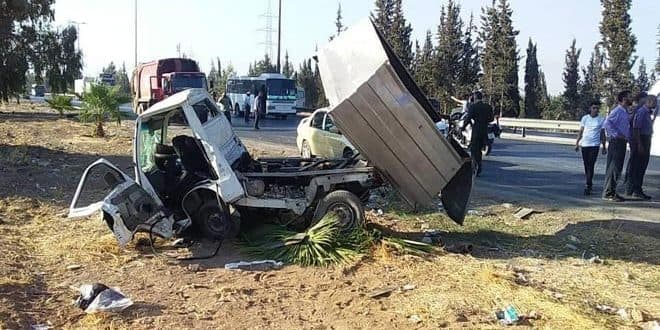 وفاة شخص وإصابة 3 بحادث سير على طريق مطار دمشق