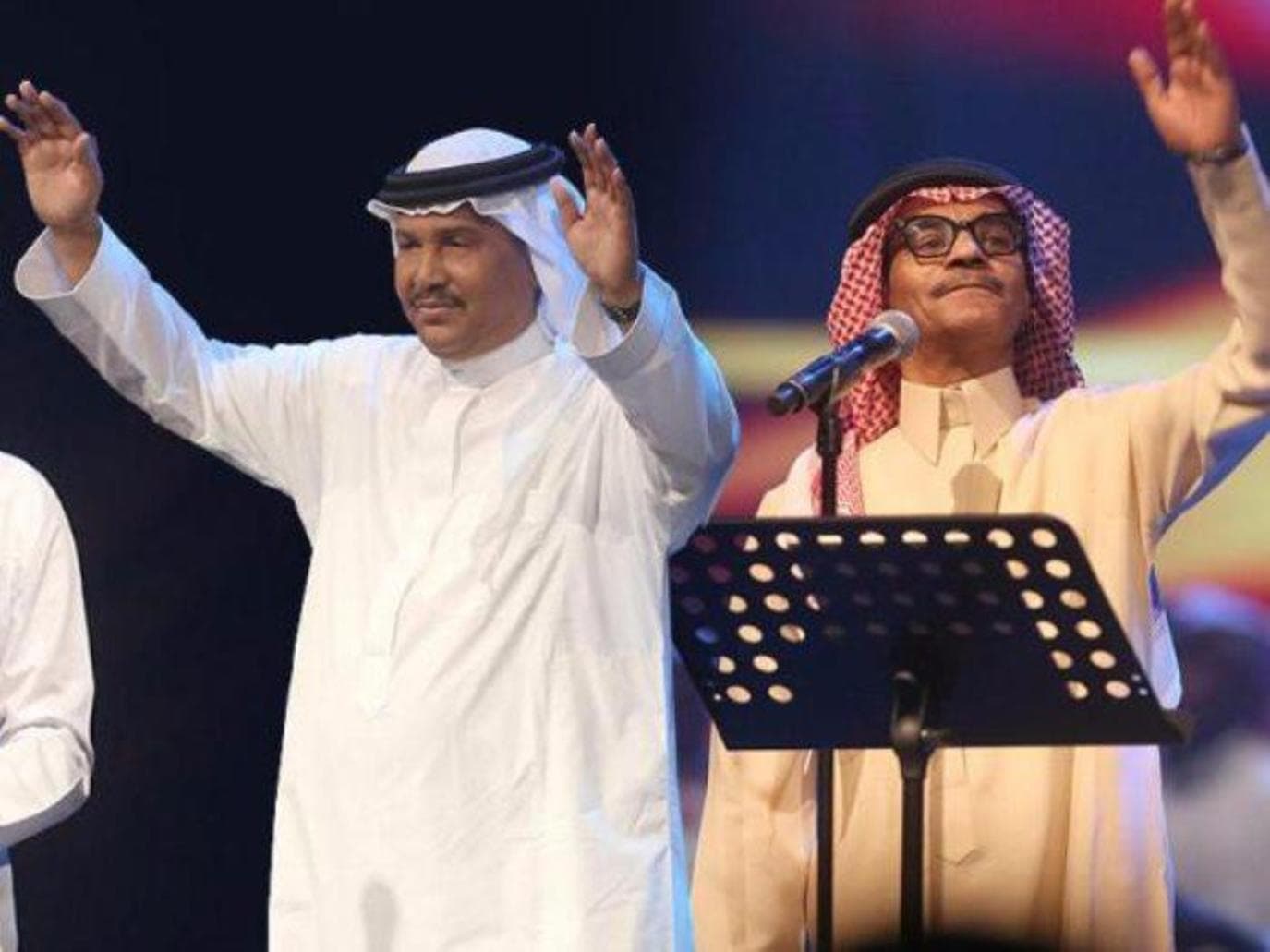 الفنانين رابح صقر ومحمد عبده