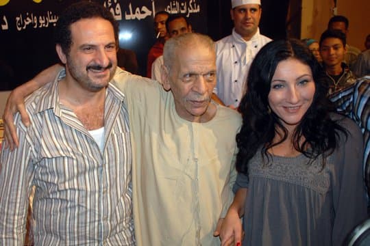 الممثلة جيهان فاضل واحمد فؤاد نجم وخالد الصاوي