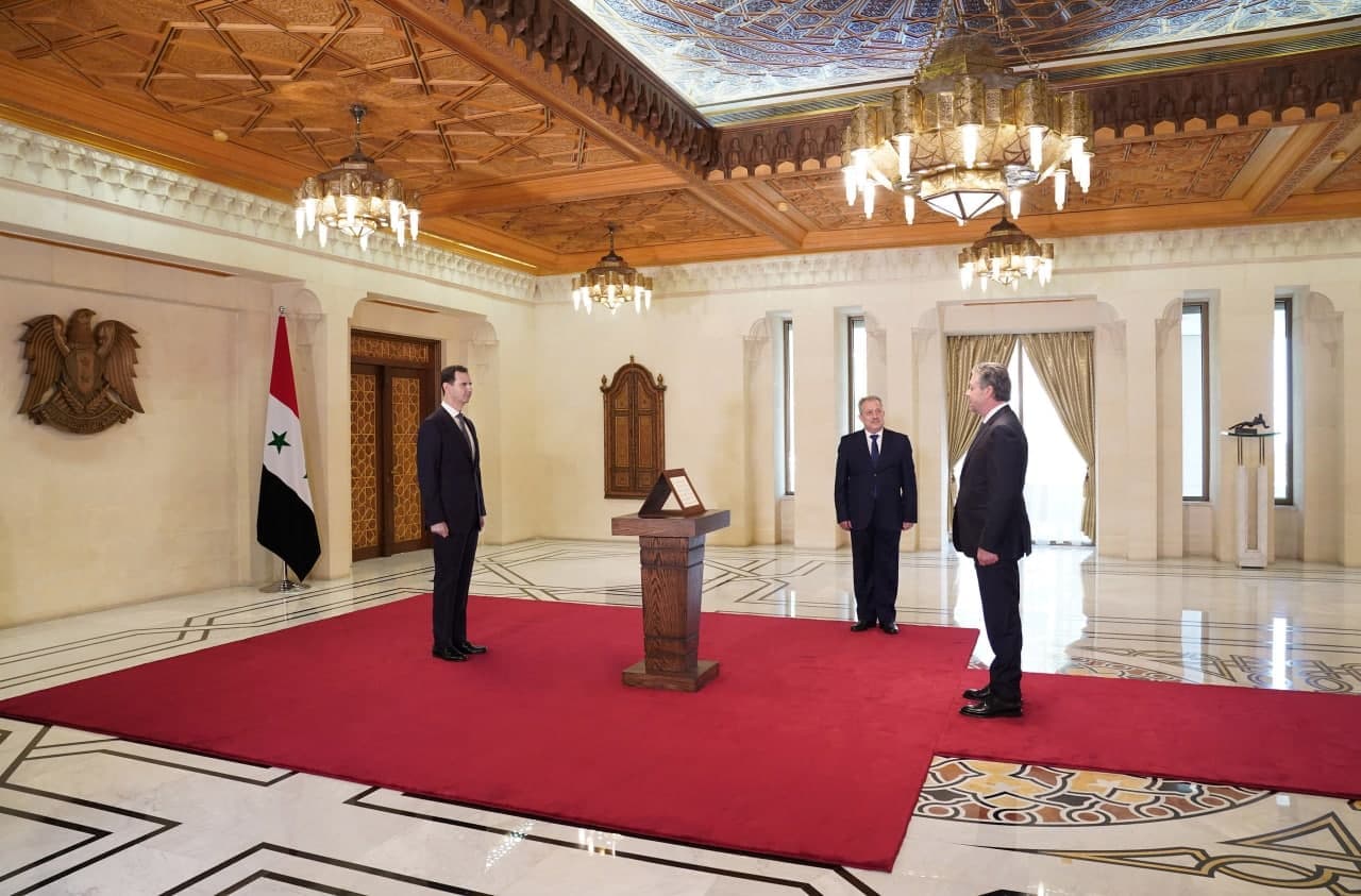 اليمين القانونية أمام الرئيس الأسد