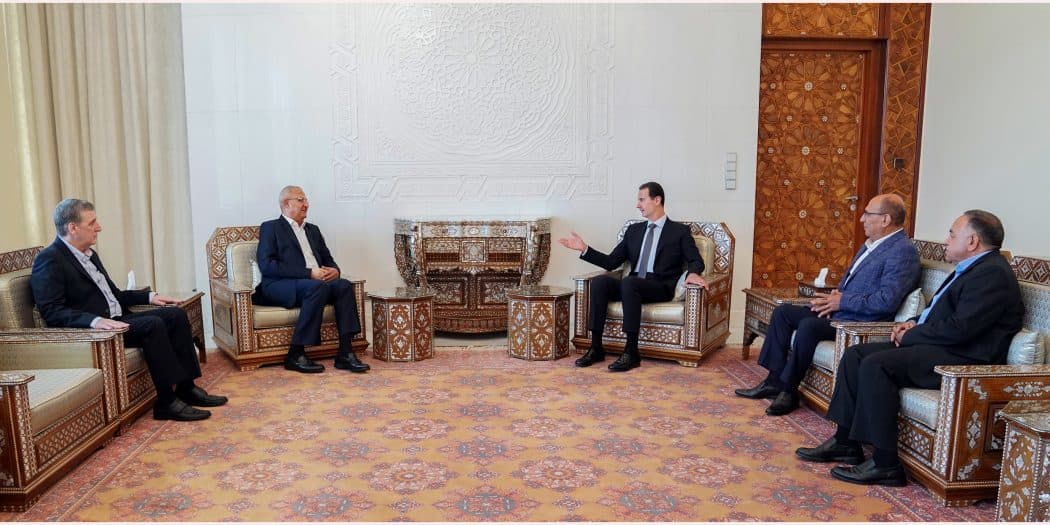 الرئيس الأسد يستقبل الدكتور طلال ناجي