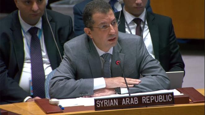 القائم بالأعمال بالنيابة لوفد سورية الدائم لدى الأمم المتحدة د.الحكم دندي