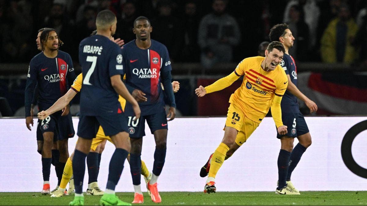 برشلونة وباريس سان جيرمان - دوري أبطال أوروبا