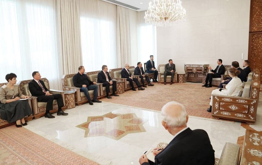 الرئيس الاسد يستقبل وفداً برلمانياً روسياً