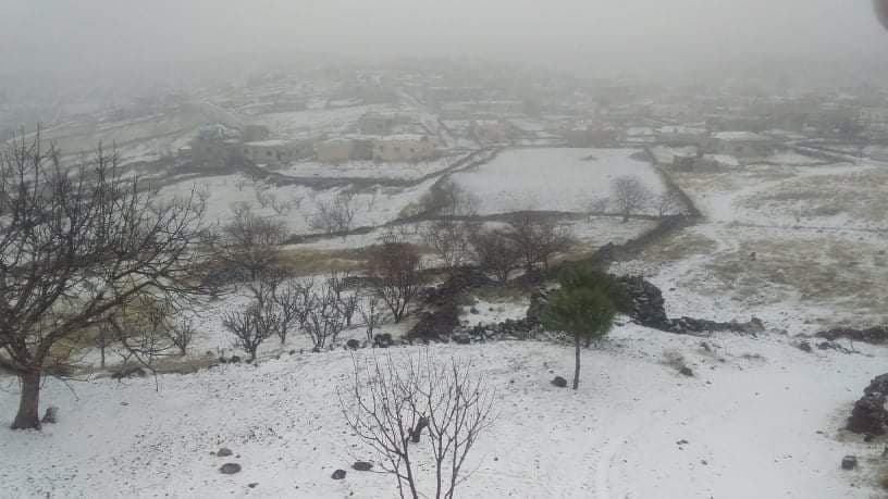 الثلوج في السويداء